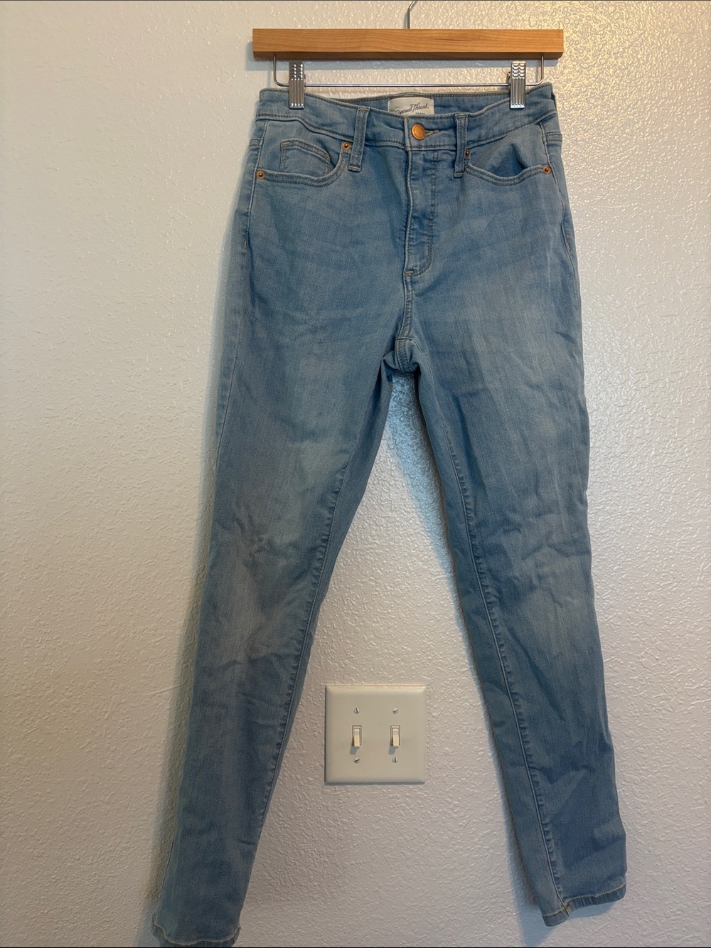 Universal Thread Light Blue High-Rise Straight Jeans